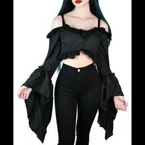 Killstar Tessa Terror Chiffon Top